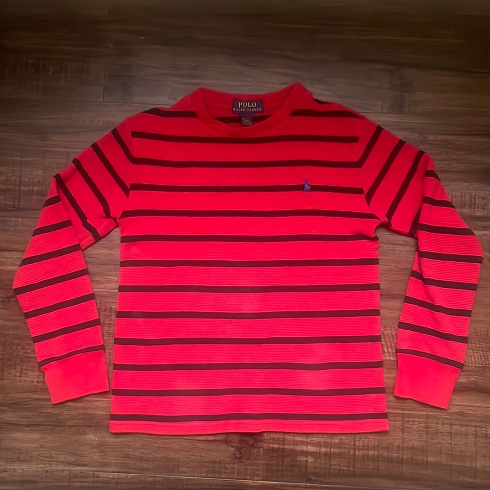 Sz 10 Striped Polo By RL Sweater